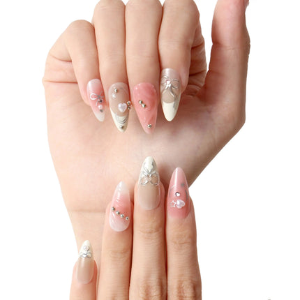 Never Have I Ever Press-On Nails Ballerina Slipper