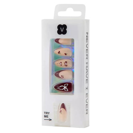 Never Have I Ever Press-On Nails Cherry Cola