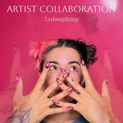 Never Have I Ever Press-On Nails Sunset Chrome