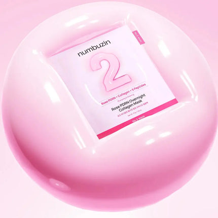 Numbuzin No.2 Rose PDRN Overnight Collagen Mask 4-Pack