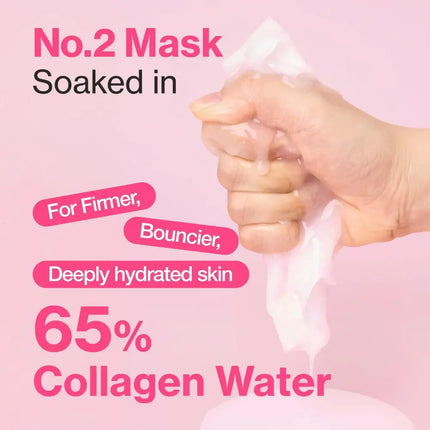Numbuzin No.2 Rose PDRN Overnight Collagen Mask 4-Pack