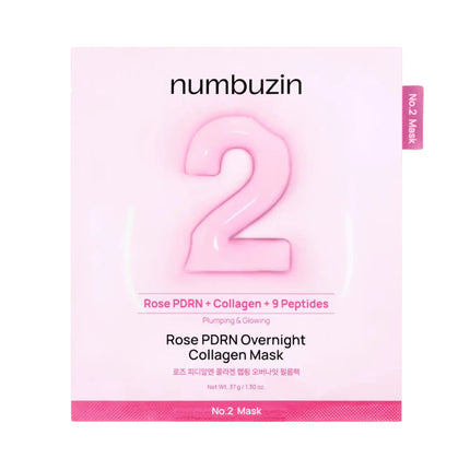 Numbuzin No.2 Rose PDRN Overnight Collagen Mask