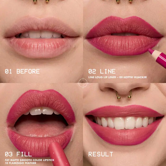 NYX Professional Makeup Fat Matte Smooth Color Lipstick Fluffy Fuchsia