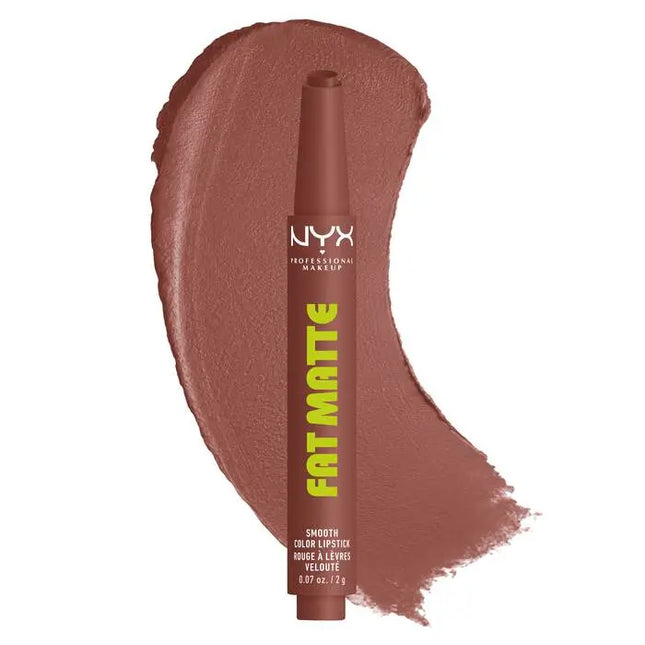 NYX Professional Makeup Fat Matte Smooth Color Lipstick Toasty Taupe