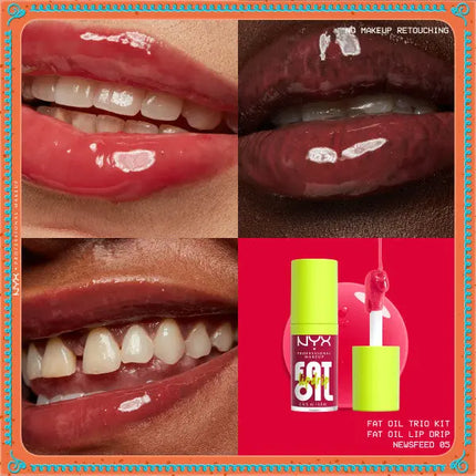 NYX Professional Makeup Holiday Fat Oil Lipgloss Trio