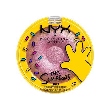 NYX Professional Makeup Homer Simpson Donut Highlighter Glazed Over 01 Light