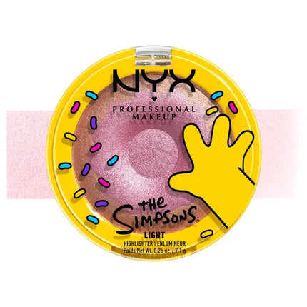 NYX Professional Makeup Homer Simpson Donut Highlighter Glazed Over 01 Light