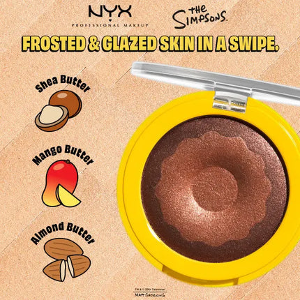 NYX Professional Makeup Homer Simpson Donut Highlighter Glazed Over 02 Deep