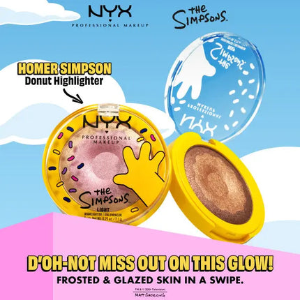 NYX Professional Makeup Homer Simpson Donut Highlighter Glazed Over 02 Deep