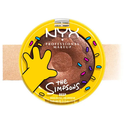 NYX Professional Makeup Homer Simpson Donut Highlighter Glazed Over 02 Deep