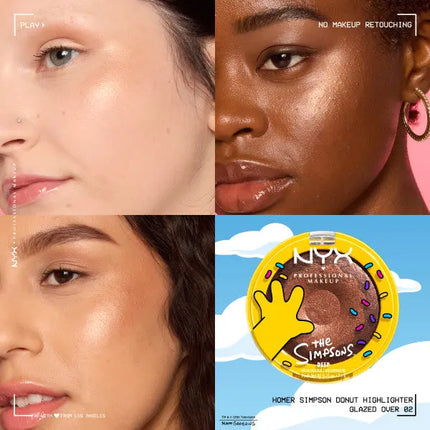 NYX Professional Makeup Homer Simpson Donut Highlighter Glazed Over 02 Deep