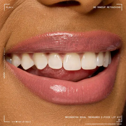 NYX Professional Makeup x Bridgerton Royal Treasures Duo Lipkit 01 Peony Passion + Cupids Secret