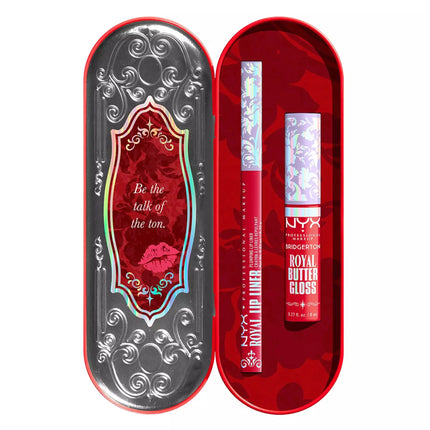 NYX Professional Makeup x Bridgerton Royal Treasures Duo Lipkit 04 Rogue Romance + Flirt Alert