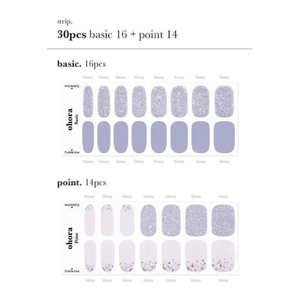 Ohora Semi Cured Gel Nail Strips N Afterglow