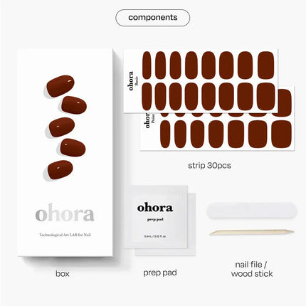 Ohora Semi Cured Gel Nail Strips N Chilly