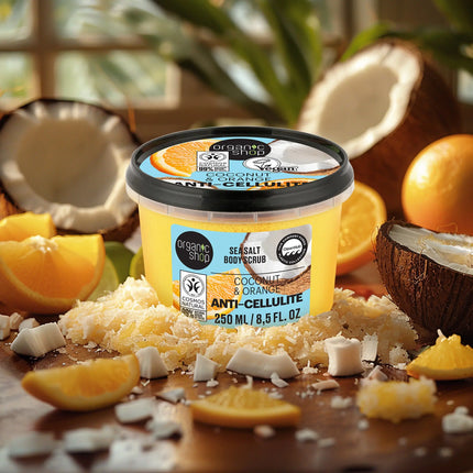 Organic Shop Anti-Cellulite Sea Salt Body Scrub Coconut & Orange