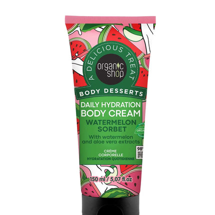 Organic Shop Body Desserts Daily Hydration Body Cream Watermelon Sorbet