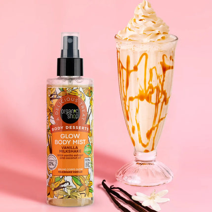 Organic Shop Body Desserts Glow Body Mist Vanilla Milkshake