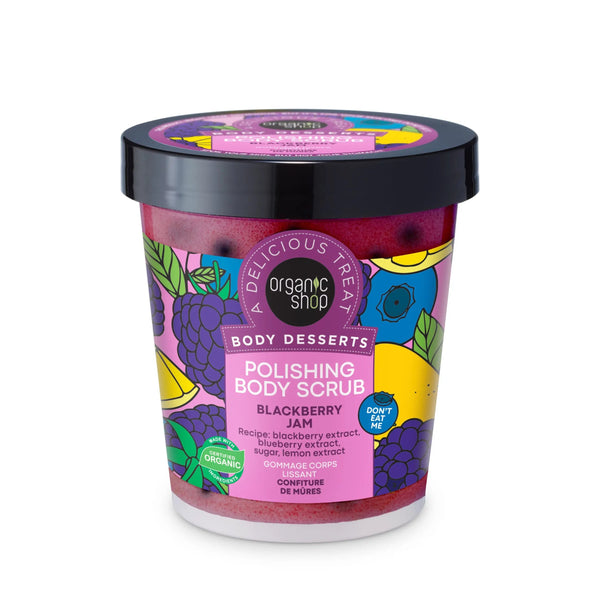 Organic Shop Body Desserts Polishing Body Scrub Blackberry Jam