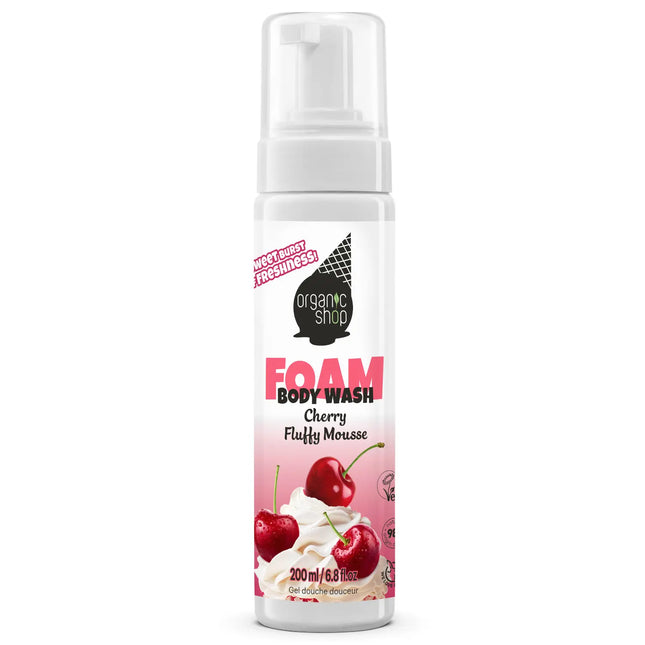 Organic Shop Foam Body Wash Cherry Fluffy Mousse