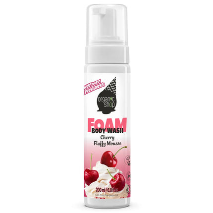 Organic Shop Foam Body Wash Cherry Fluffy Mousse