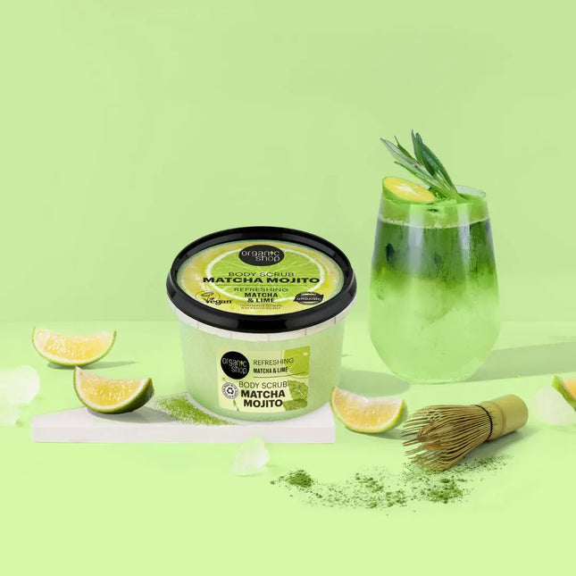 Organic Shop Matcha Mojito Body Scrub Refreshing Matcha & Lime