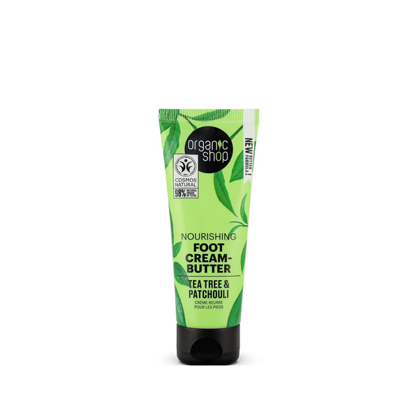 Organic Shop Nourishing Foot Cream Butter Tea Tree and Patchouli