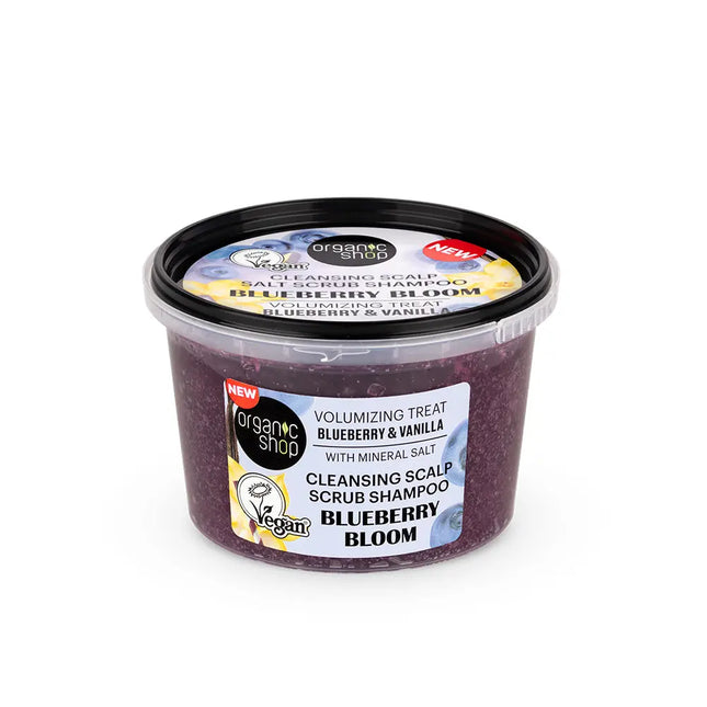 Organic Shop Salt Scrub Shampoo Blueberry Bloom
