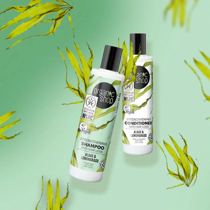 Organic Shop Strengthening Conditioner Anti Hair Loss Algae and Lemongrass