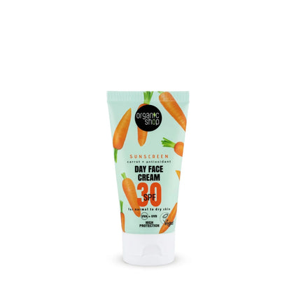 Organic Shop Sunscreen SPF 30 Day Face Cream Normal To Dry Skin