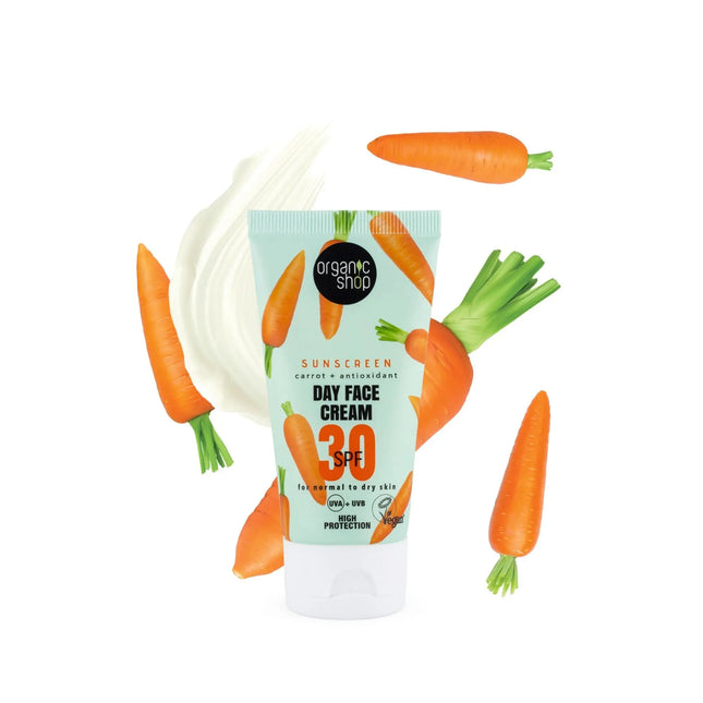 Organic Shop Sunscreen SPF 30 Day Face Cream Normal To Dry Skin
