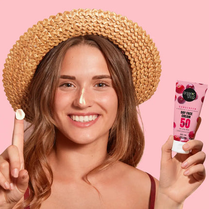 Organic Shop Sunscreen SPF 50 Day Face Cream Oily Skin