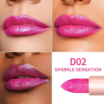 Oulac Infinity Moisture Shine Lipstick D02 Sparkle Sensation