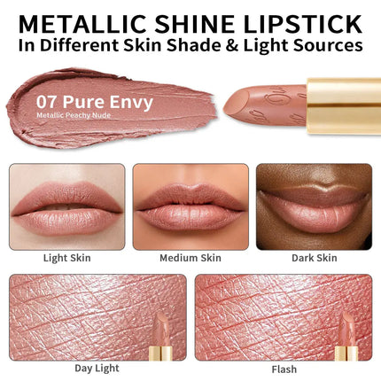 Oulac Metallic Shine Lipstick 07 Pure Envy