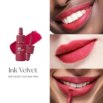 INK VELVET 16 HEART FUCHSIA PINK