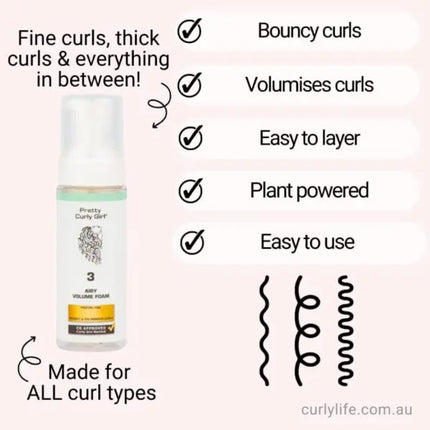 Pretty Curly Girl Airy Volume Foam 250 ml.