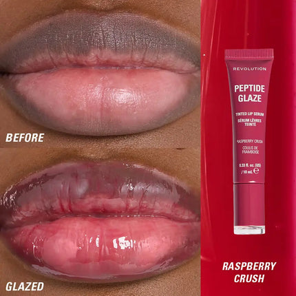 Revolution Peptide Glaze Tinted Lip Serum Raspberry Crush