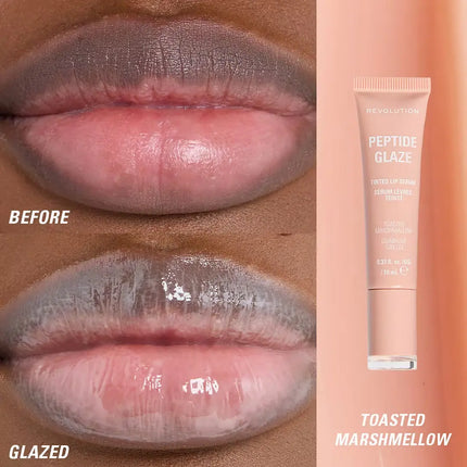 Revolution Peptide Glaze Tinted Lip Serum Toasted Marshmallow