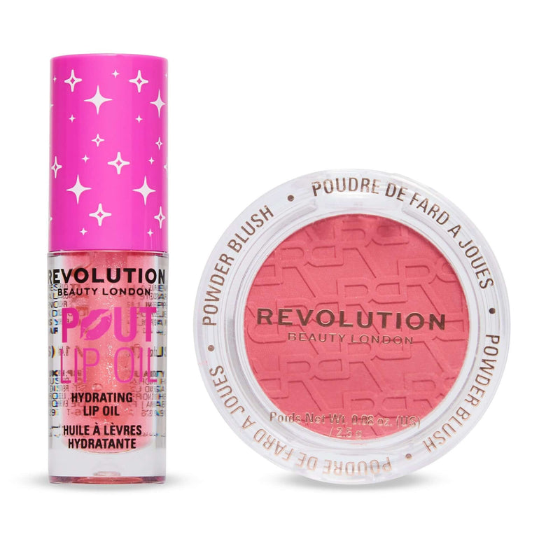 Revolution Pop Mini Duo, make-up set met mini blush en lipolie