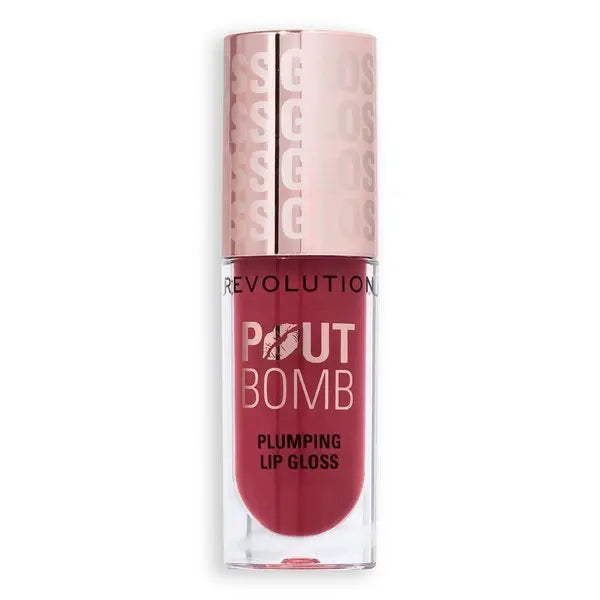 Revolution Pout Bomb Plumping Gloss Rosewood Rose Pink