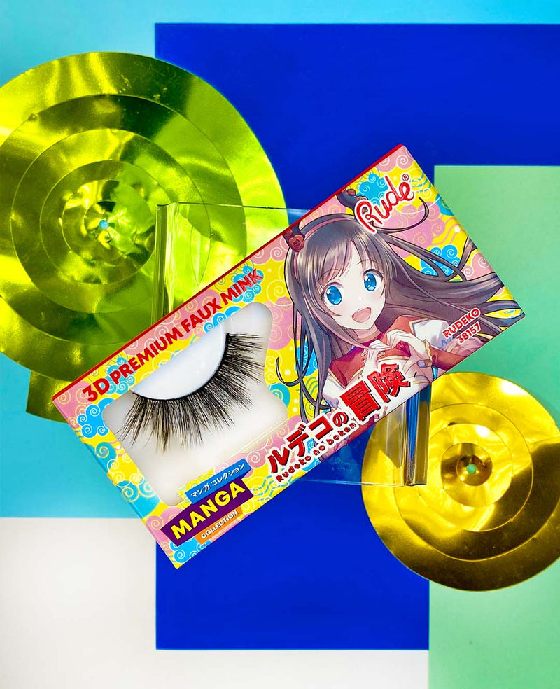 Rude Cosmetics Manga Collection 3D Faux Mink Lashes Sawa Chan voor dramatisch volume en lengte, foto 2 van 2