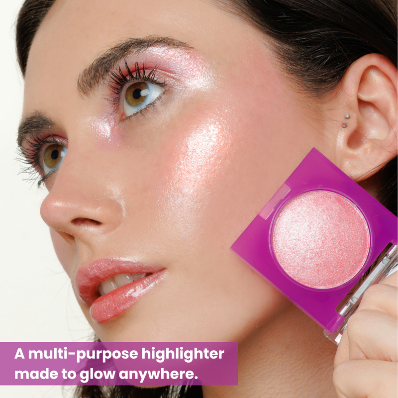 Rude Cosmetics The Glow Up! Diamond Highlighter Champagne Gleam, romige highlighter, foto 2 van 6