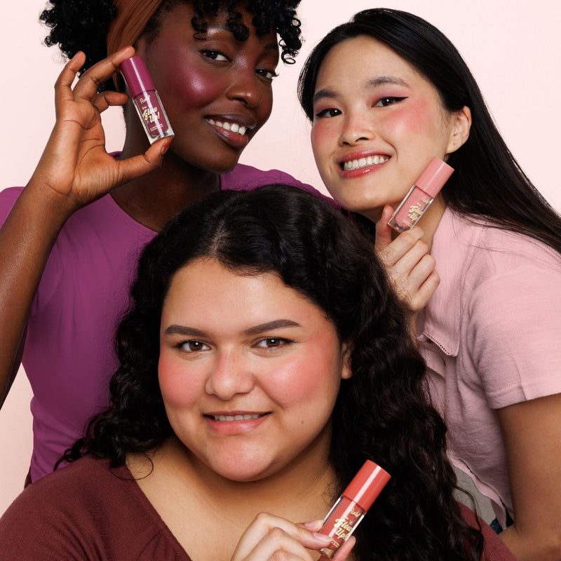 Rude Cosmetics The Glow Up! Illuminating Serum Blush Cosmic Plum, vloeibare blush, foto 3 van 7