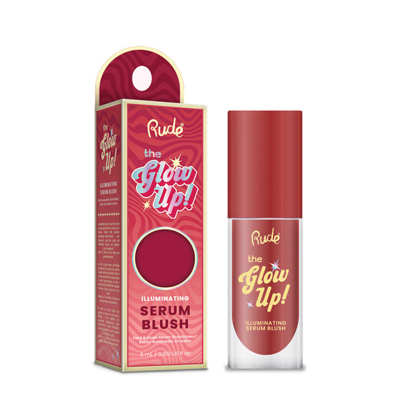 Rude Cosmetics The Glow Up! Illuminating Serum Blush Velvet Glam, vloeibare serum blush met gloed