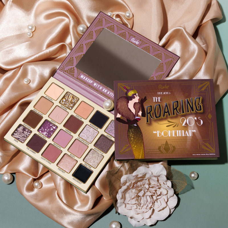 Rude Cosmetics The Roaring 20's Eyeshadow Palette Bohemian, oogschaduwpalette met mauve tinten, foto 5 van 5