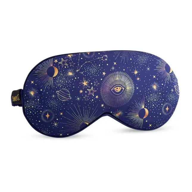 Smug Satin Sleep Mask Blue Celestial