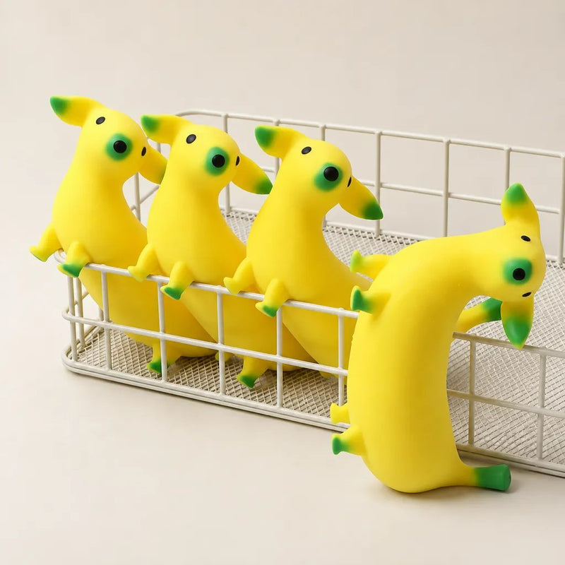 Squishy Banana Dachshund Squishy, banaan-teckel squishy speeltje