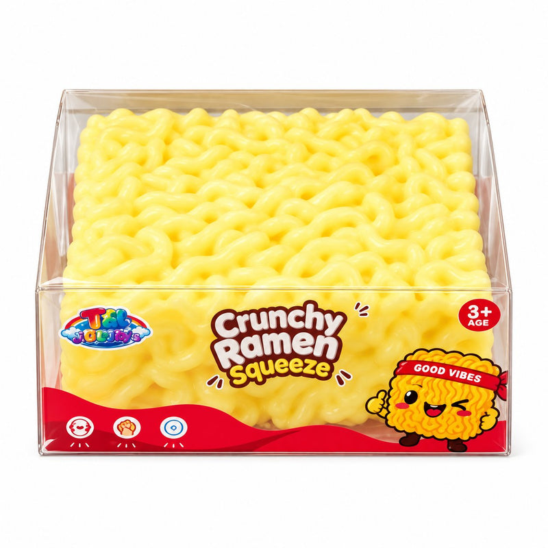 Squishy Crunchy Ramen Squishy, stressverlagend speeltje met crunchy textuur