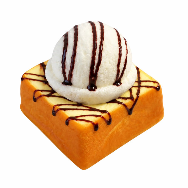 Squishy Ice Cream On Toast Squishy White, toastje met ijs squishy