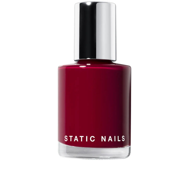 Static Nails Liquid Glass Lacquer Cherry Bomber